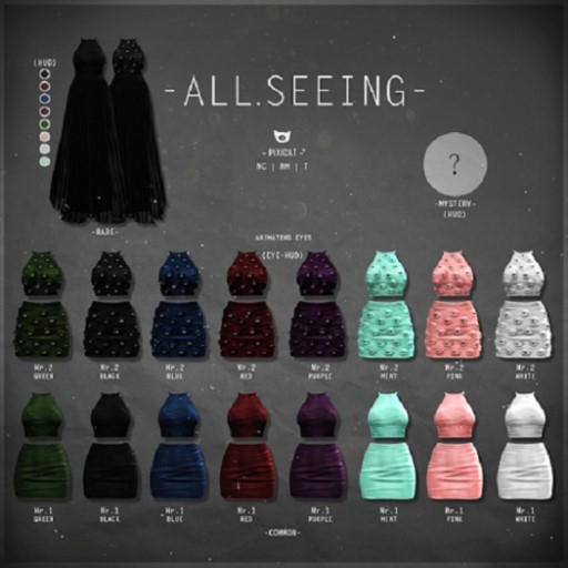 Gacha Extra - -Pixicat- - All-Seeing.Nr2 - Blue (Maitreya)