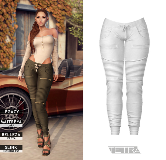 TETRA - Idyllic Pants (White)