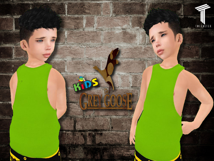 (WEAR ME) Chill Out Tank Top Lime TWEENSTER