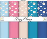 Sleepy Sheepy Matchup Kit 10 Seamless Textures NM