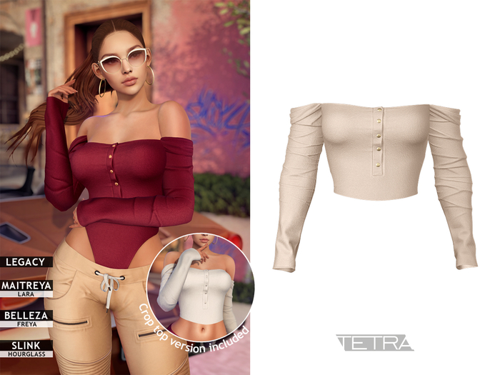 TETRA - Idyllic Top & Bodysuit (Cream)