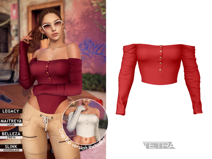 TETRA - Idyllic Top & Bodysuit (Red)