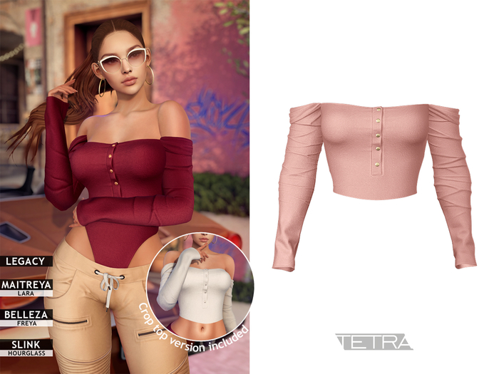 TETRA - Idyllic Top & Bodysuit (Rose)