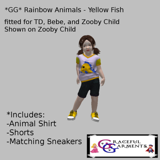 *GG* Rainbow Animals - Yellow Fish