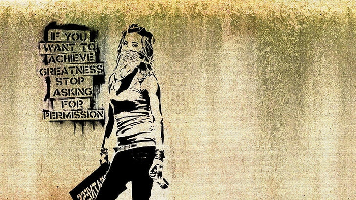 Bansky Woman
