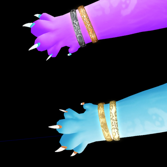 Second Life Marketplace - -wWw- Cat Bangles - Fancy (Gold/Silver) (15%