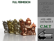.::QUTWORLD Lucky Chinese Turtle Statue_Set::.FP Unpack (ADD)