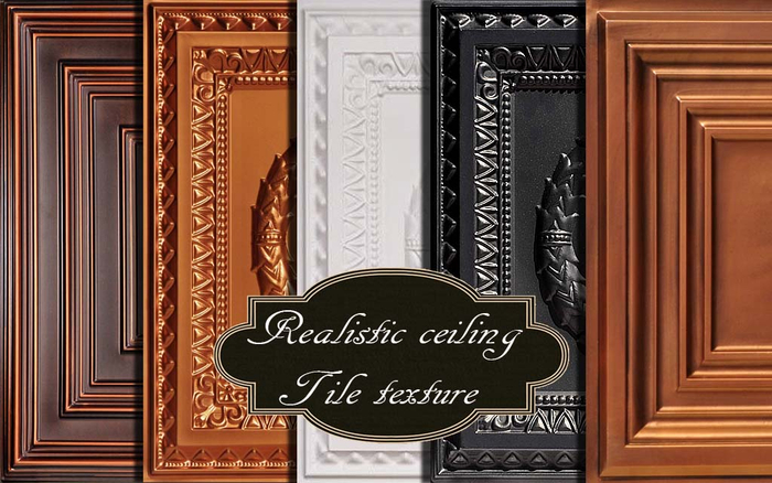 Realistic ceiling tile texture seamless v. 2