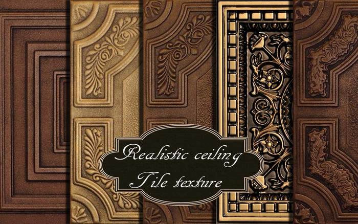 Realistic ceiling tile texture seamless v. 4