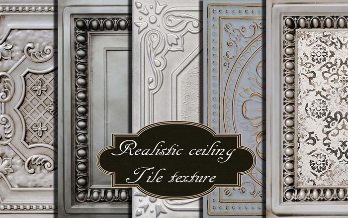 Realistic ceiling tile texture seamless v. 14