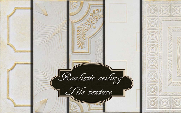 Realistic ceiling tile texture seamless v. 15