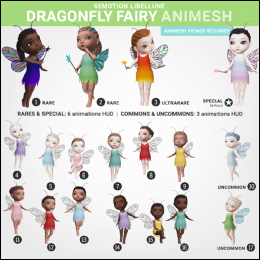 SEmotion Libellune Dragonfly Fairy Animesh #15