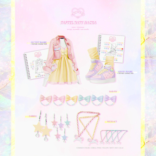 CHU-ING. Pastel Baby. Earring lilac