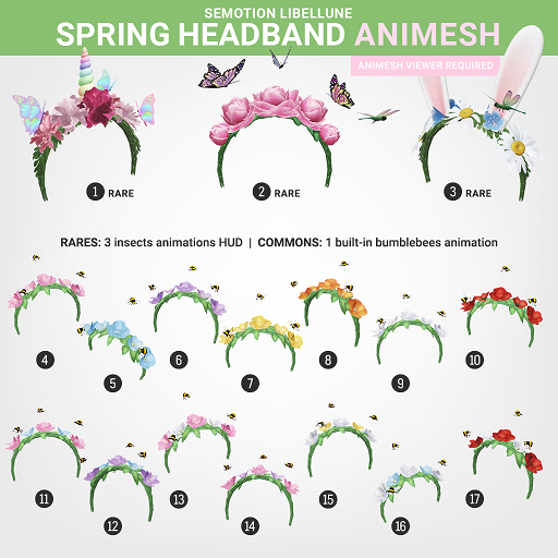 SEmotion Libellune Spring Headband Animesh #13