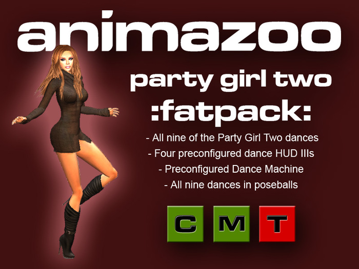 Animazoo Animations Party Girl Two Fatpack