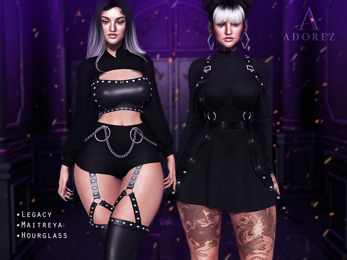 AdoreZ-Carolyn Outfit Set Black