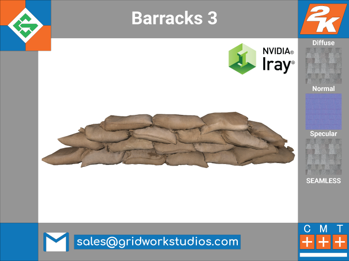 [ G.W.S. ] MESH: Sand Barracks 3
