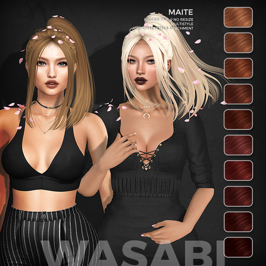 Wasabi // Maite Mesh Hair - Reds