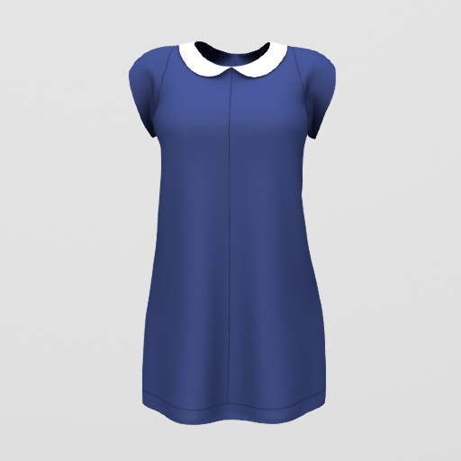CDKC - Shift Dress (Mid blue)