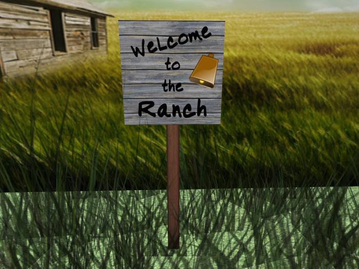 Welcome to the Ranch Sign Mesh by P..E.C. Boxed