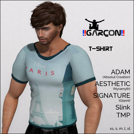 !! GARCON !! T-Shirt PARIS 01