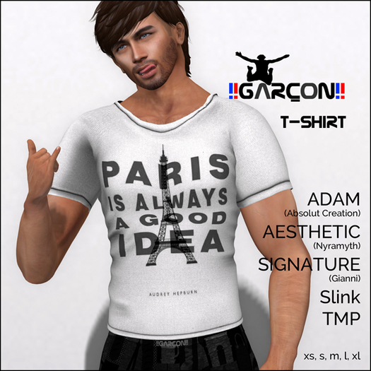 !! GARCON !! T-Shirt PARIS 07