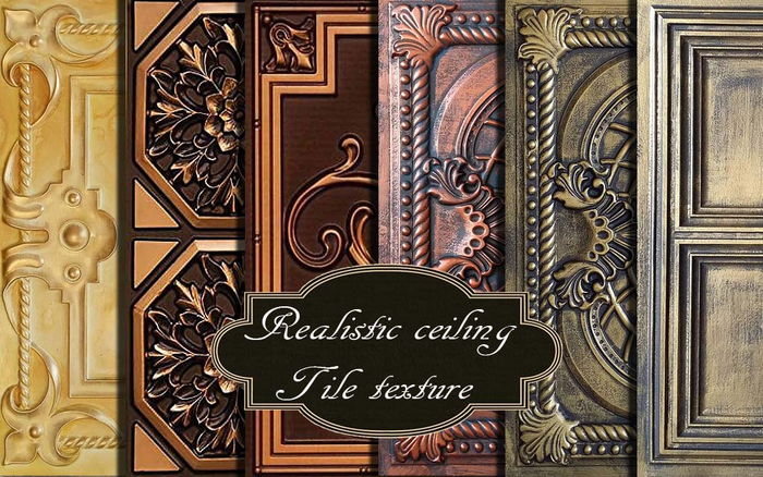 Realistic ceiling tile texture seamless v. 26