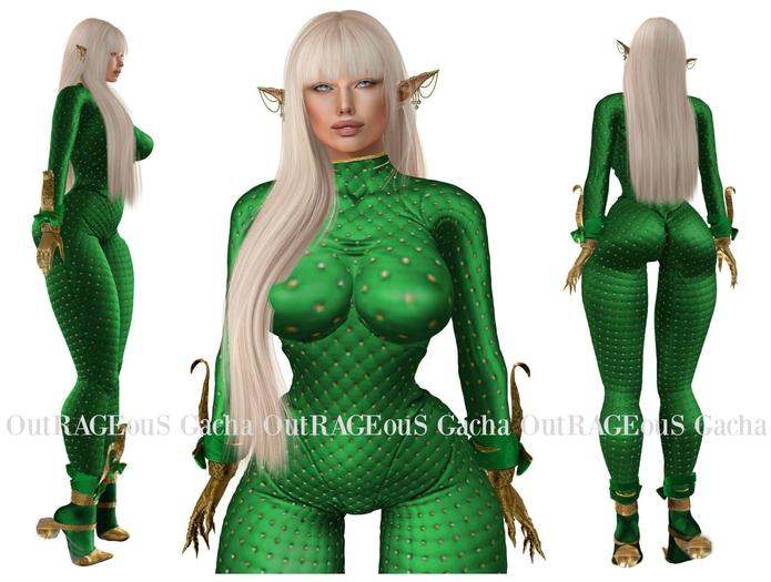 ::Axix:: Christmas Pixie - 3 Piece Set - Green