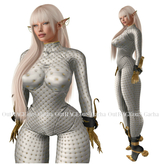 ::Axix:: Christmas Pixie - 3 Piece Set - White & Black