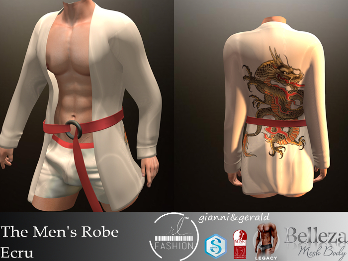 The Men's Robe Ecru
