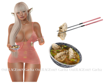Dots - Asian Eats - #15 Blue Dumpling Soup & #13 Chopstick