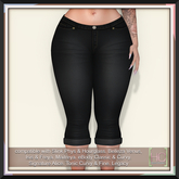 [HC] Colby Black Capri Jeans for Slink, Belleza, Maitreya, eBody, Signature, Legacy & Tonic