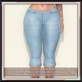 [HC] Colby Stonewash Capri Jeans for Slink, Belleza, Maitreya, eBody, Signature, Legacy & Tonic