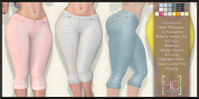 [HC] Colby Capri Jeans Fat Pack for Slink, Belleza, Maitreya, eBody, Signature, Legacy & Tonic