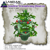 ~L/Fx~ Strawberry Planter, Green&Jade (mesh/script) MCtbox