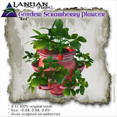 ~L/Fx~ Strawberry Planter, Red (mesh/script) MCtbox