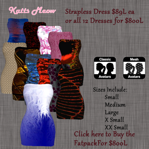 Strapless Mesh Dress Fatpack