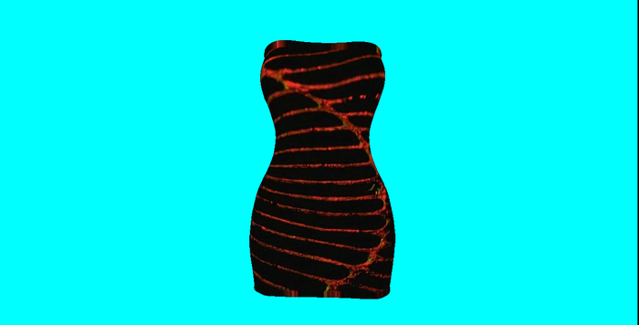 Ring of Fire Strapless Dress Boxed