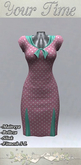 *YT* Carmen Retro Dress Polka Pink