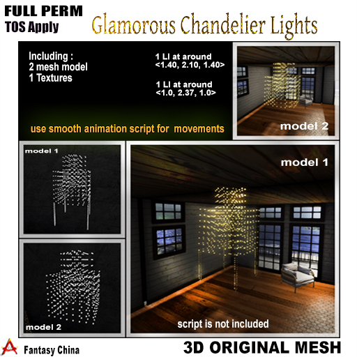 Full Perm Chandelier Lights