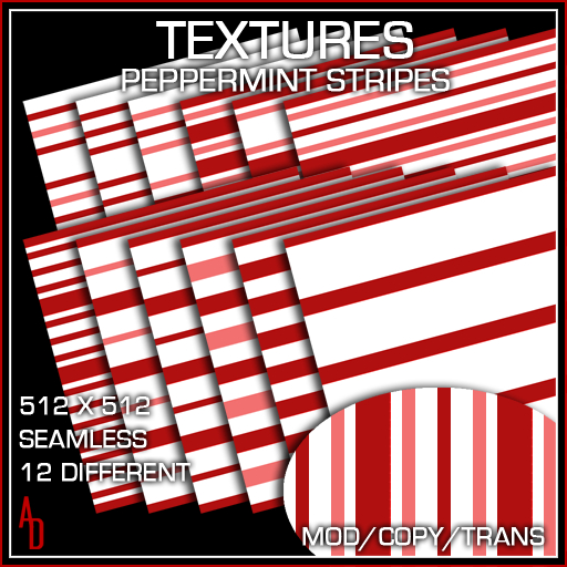 *AD* Textures - Peppermint Stripes