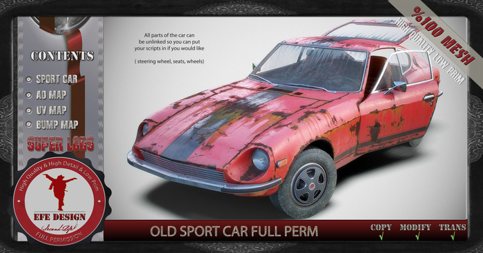 Old Sport Car Full Permission ADD