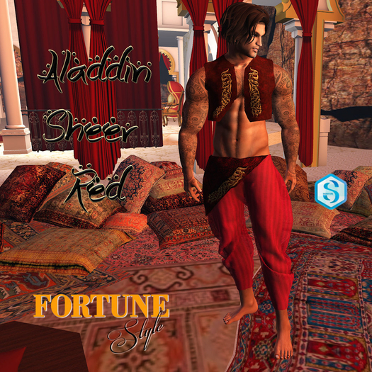 Fortune Aladdin Sheer Red