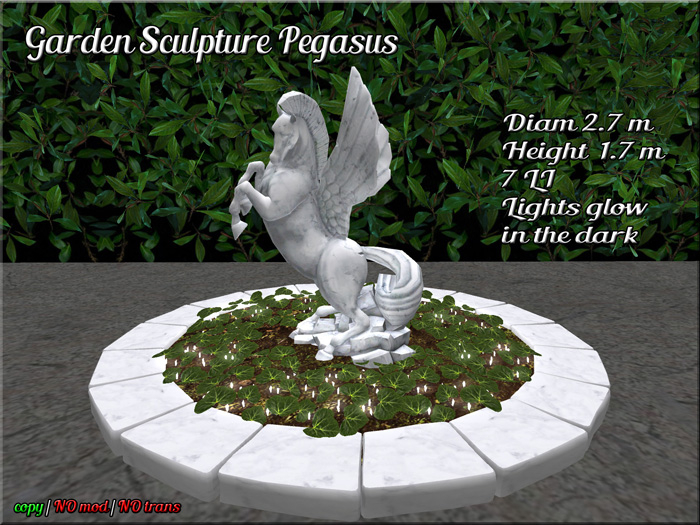 [Crazy] Garden Sculpture Pegasus