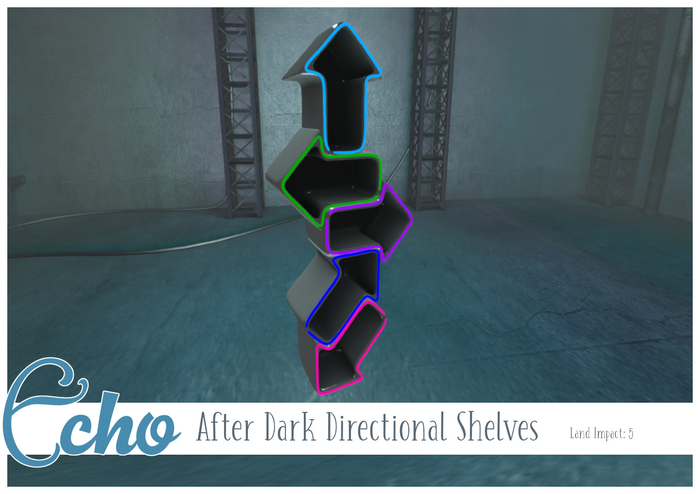 Echo - After Dark - Directional Shelves 