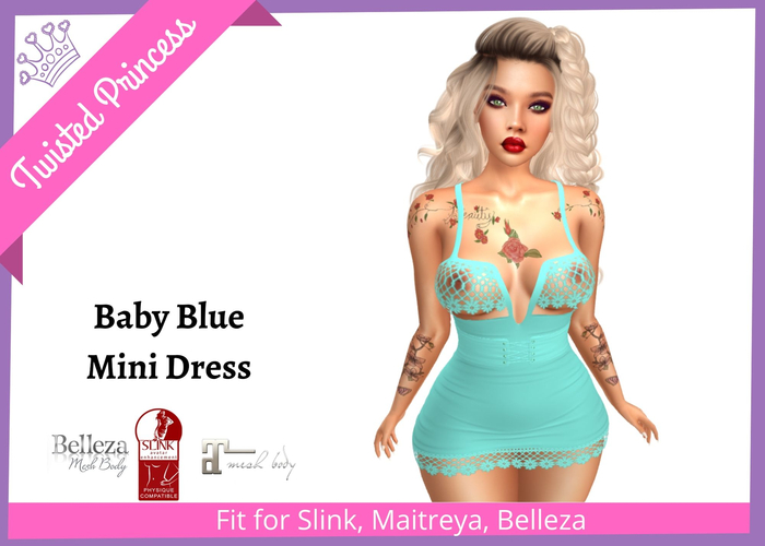 TP- Mini Dress Baby Blue 