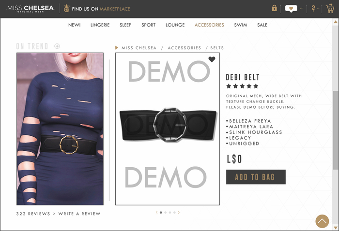 .miss chelsea. DEMO Debi Belt