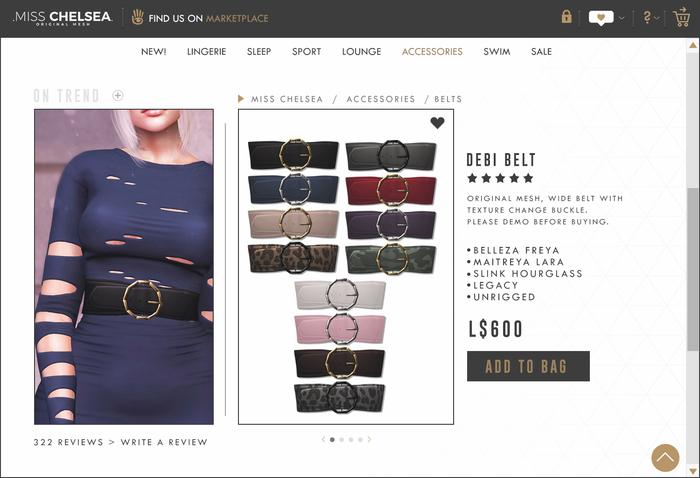 .miss chelsea. Debi Belt Fatpack