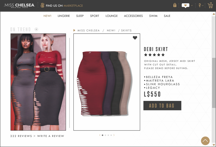 .miss chelsea. Debi Skirt Colour Pack 2