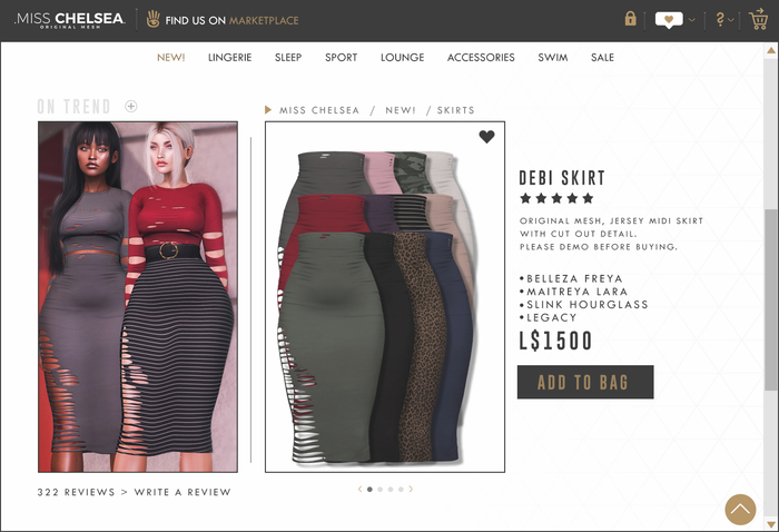 .miss chelsea. Debi Skirt Fatpack